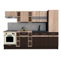 Bucatarie MARINA NEW 270 A Wenge / Stejar Sonoma